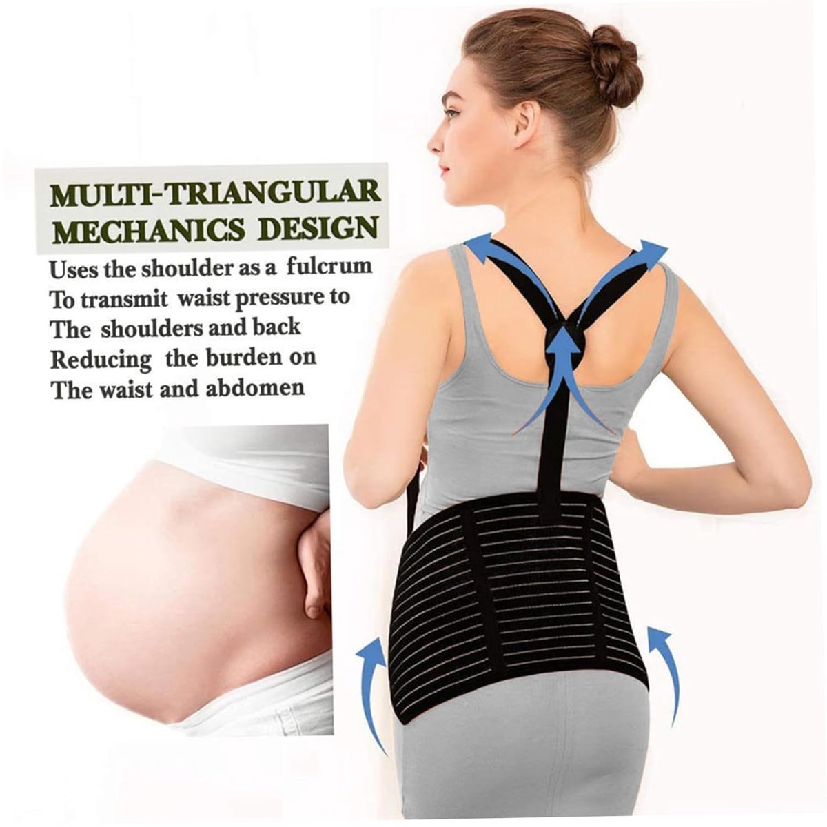 Abdominal Brace - Pregnancy - Black L - Image 2