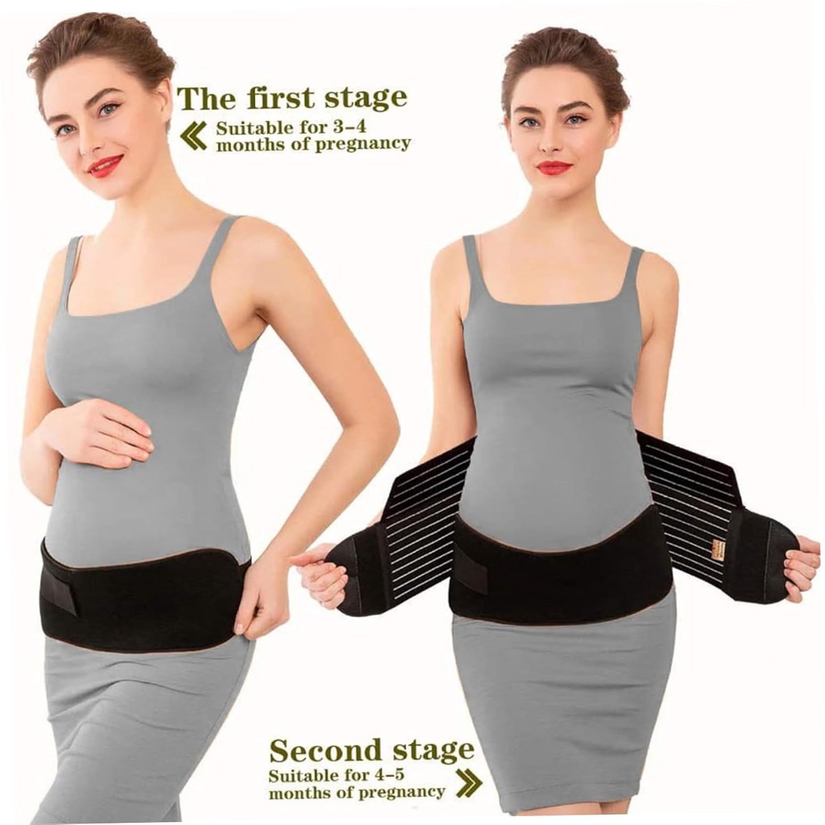 Abdominal Brace - Pregnancy - Black L - Image 3