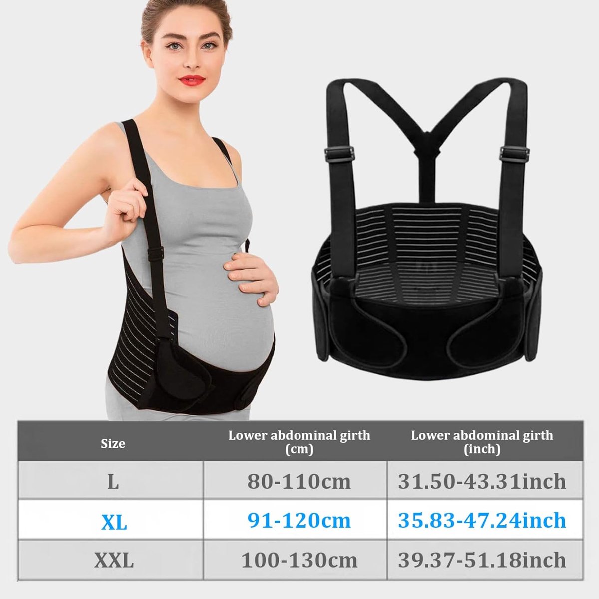 Abdominal Brace - Pregnancy - Black L - Image 5