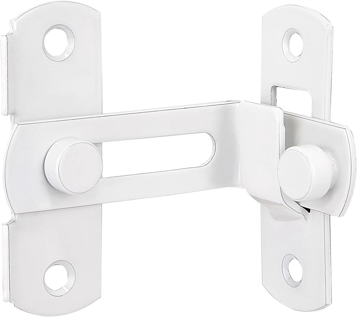 4-piece package - Sliding bolt - Stainless steel bolt - Safety lock (white) - Image 3