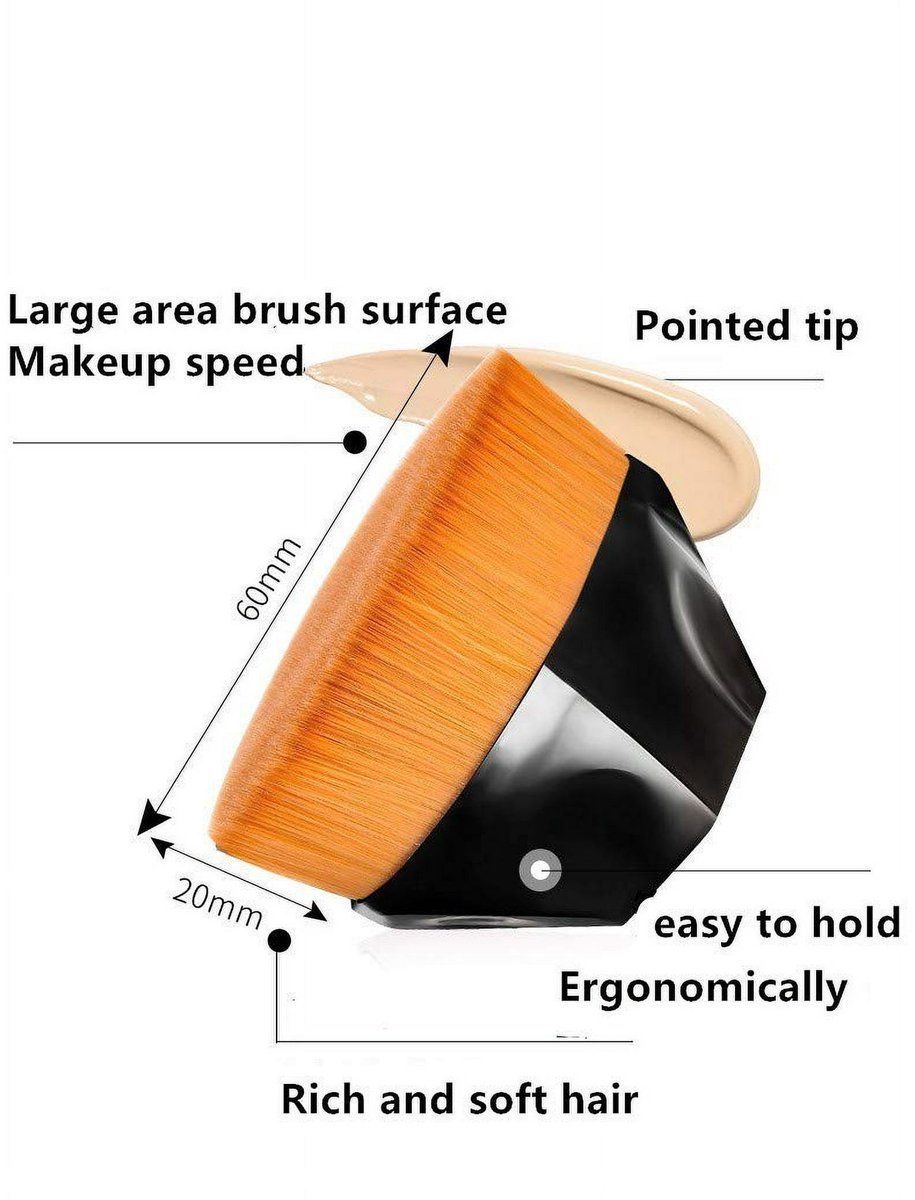 Foundation Brush - 2-Pack Multifunctional Face Brushes - Perfect for blending liquid cream or flawless foundation (black/pink) - Image 4