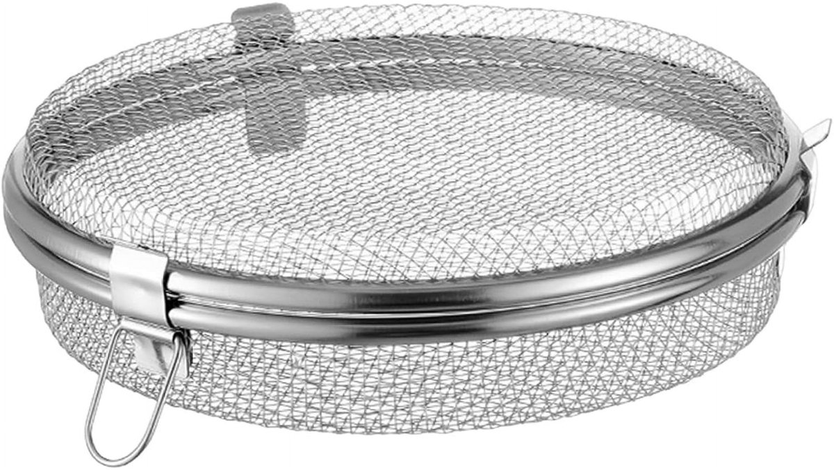 Dishwasher Basket for Small Items - Stainless Steel with 3 Buckles - Dishwasher Basket with Fine Mesh - Odorless - Round Shape - Scratch Resistant - Dishwasher Basket - Image 1