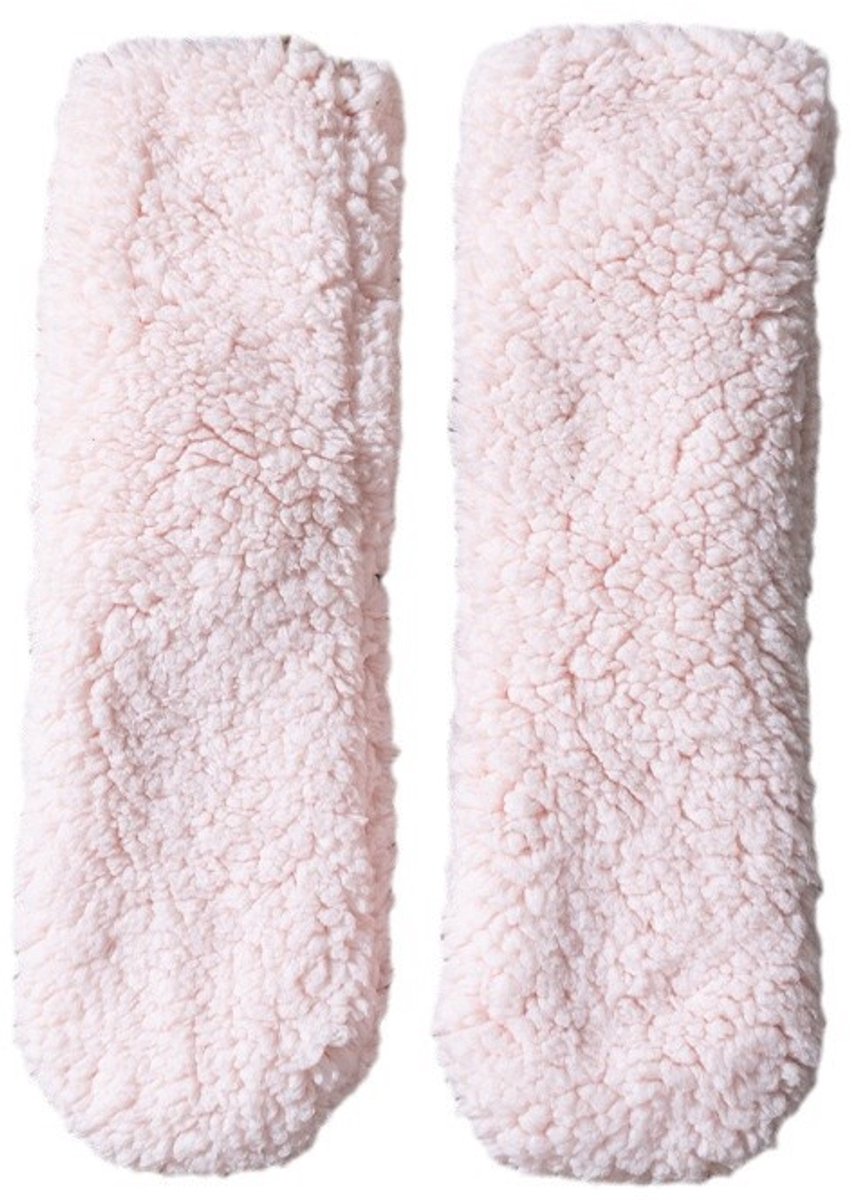 Home Socks - Women's Socks - Casual Sleep Socks - Maternity Socks - Non-slip Fleece Socks - Home Floor Socks - Pink - Image 1