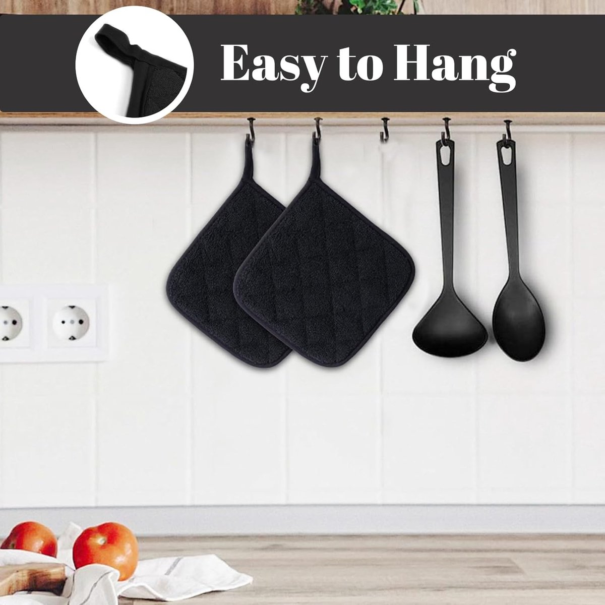 Set of 2 heat insulation mats - thickened - heat insulation mat - anti-scalding - microwave gloves - silver cloth - pot holder - Image 2