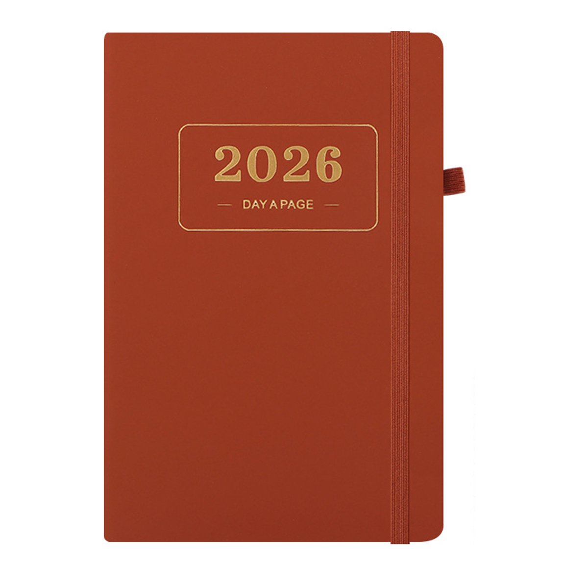 2026 Daily Planner – 2026 Adult Agenda – 1 Day on 1 Page – 365 Day Planner & Notebook – 14.0*20.8cm – Brown - Image 1