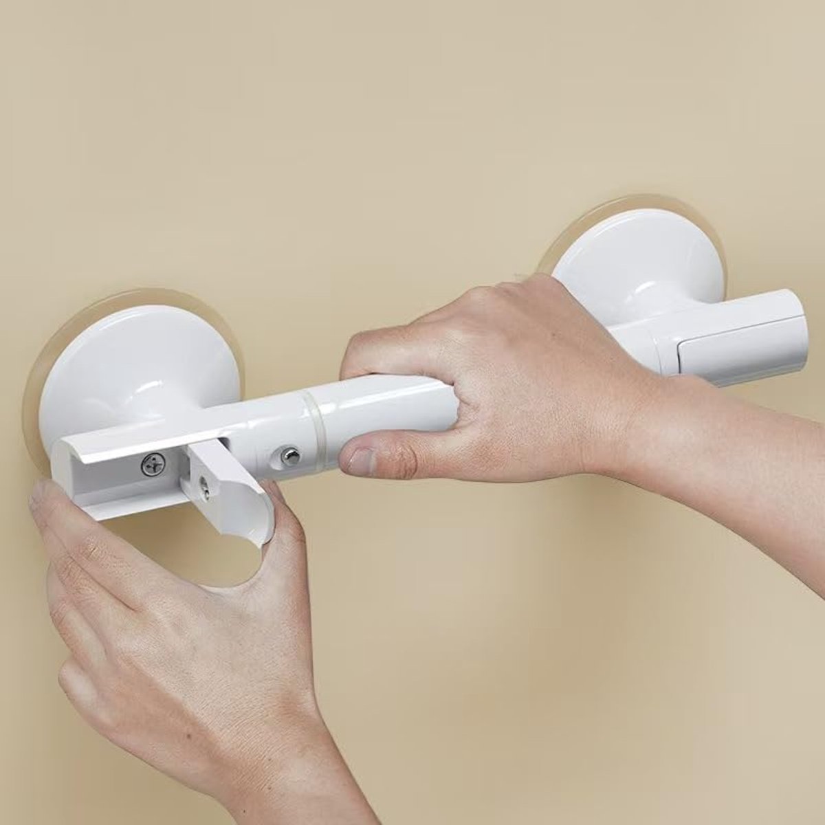 Shower Handle with Suction Cup Bathroom - Suitable for shower and toilet - Moisture-resistant - Non-slip - Safety handle - Removable - Wall bracket - Handle for the elderly and children - 35 CM - Image 2