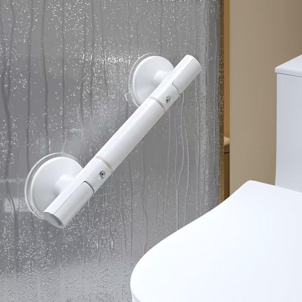 Shower Handle with Suction Cup Bathroom - Suitable for shower and toilet - Moisture-resistant - Non-slip - Safety handle - Removable - Wall bracket - Handle for the elderly and children - 35 CM - Image 6