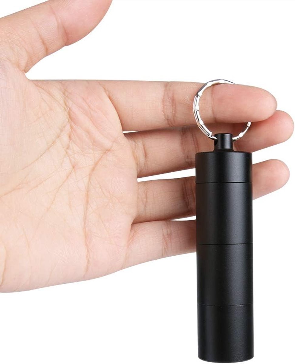 Small Pill Boxes (2-piece) - Keychain - Travel Metal - Pill Dispenser - Convenient Pill Storage - Image 6