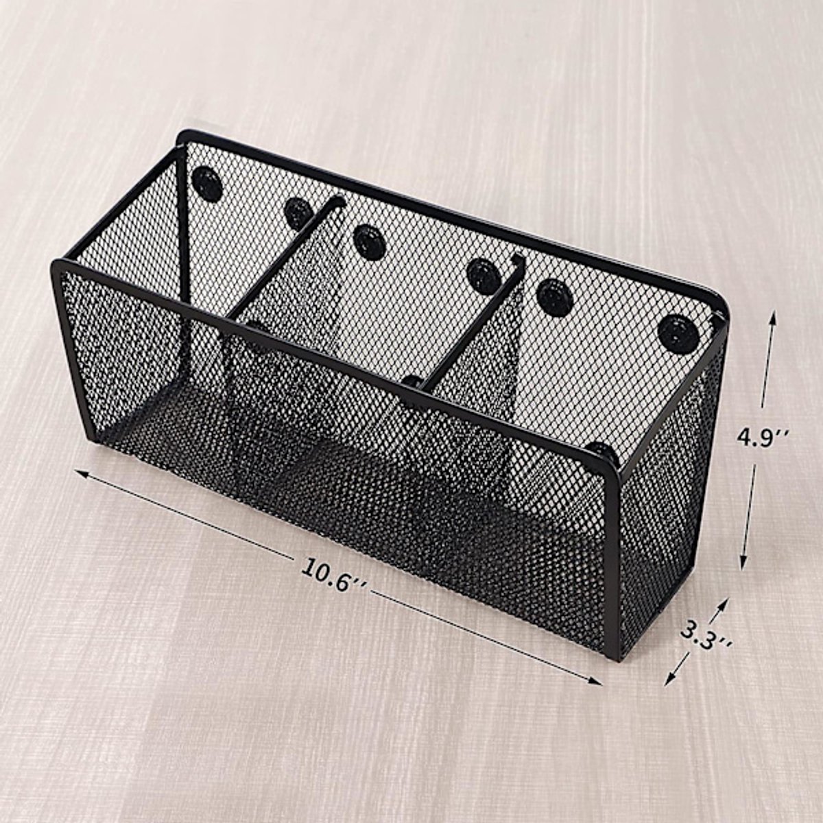 Pen Holder - Mesh Storage Basket with Extra Strong Magnets - Freezer Safe - Whiteboard - Cabinet Accessory - Office Supplies Organizer - Image 5