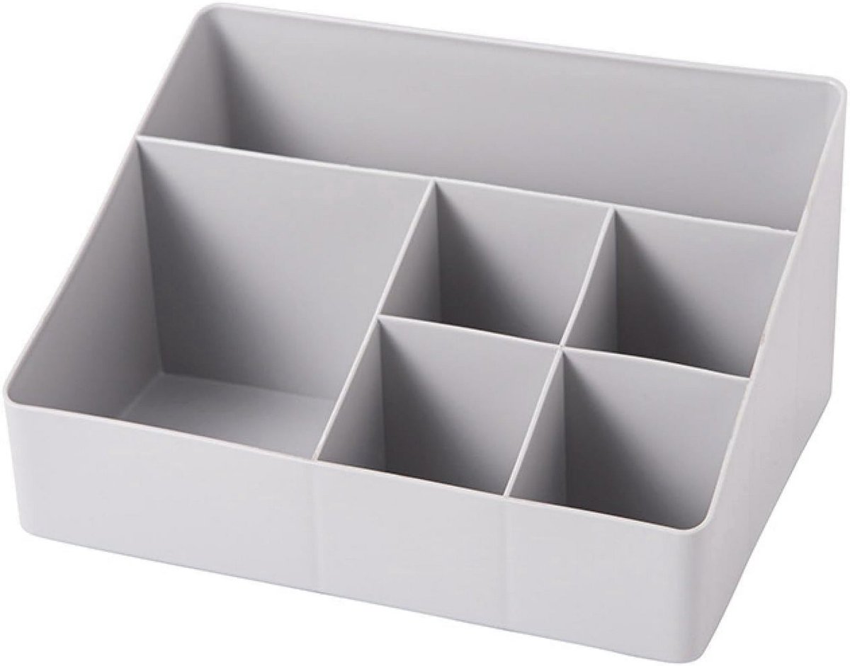 Makeup Storage Box - Thick Square Makeup Box with Multiple Grids - Multifunctional Storage Box for Office - Cosmetics Storage Box - Image 2