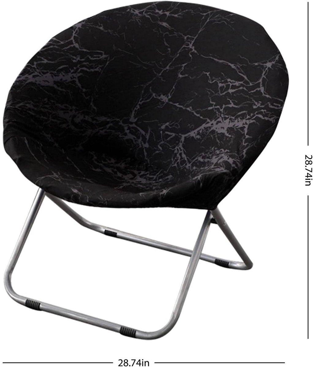 Chair Cover - Round Folding Moon Sun Elegant Stretch Chair Cover - Stretch Disc Chair Cover - Image 2