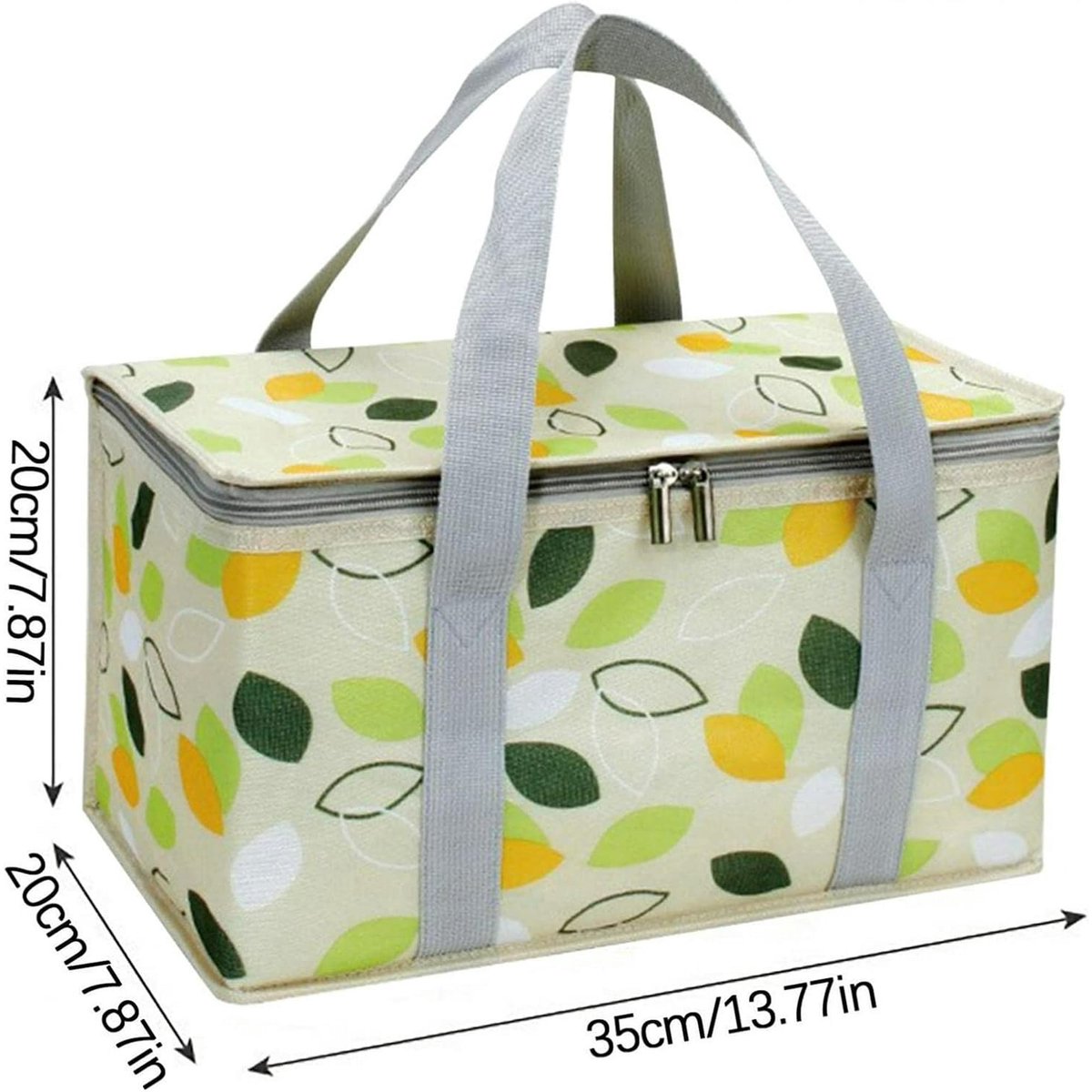 Large Cooler Bag - Picnic Cooler Bag, Lunch Bag - Lined - Keep Warm or Cold - Insulated Cooler Bag for Camping, BBQ, Home, Car & Outdoor Activities - Image 2
