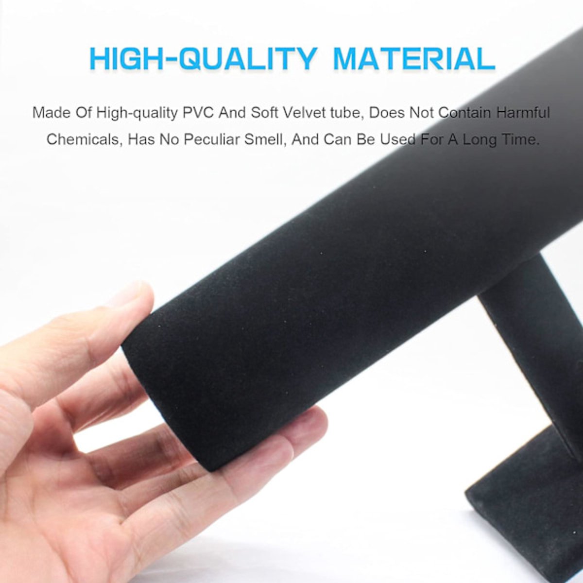 Bracelet Stand - Watch Stand - Flannel Bracelet Display Stand - T-Shaped Display Stand Jewelry Bracelet Watch Display Stand - Image 3
