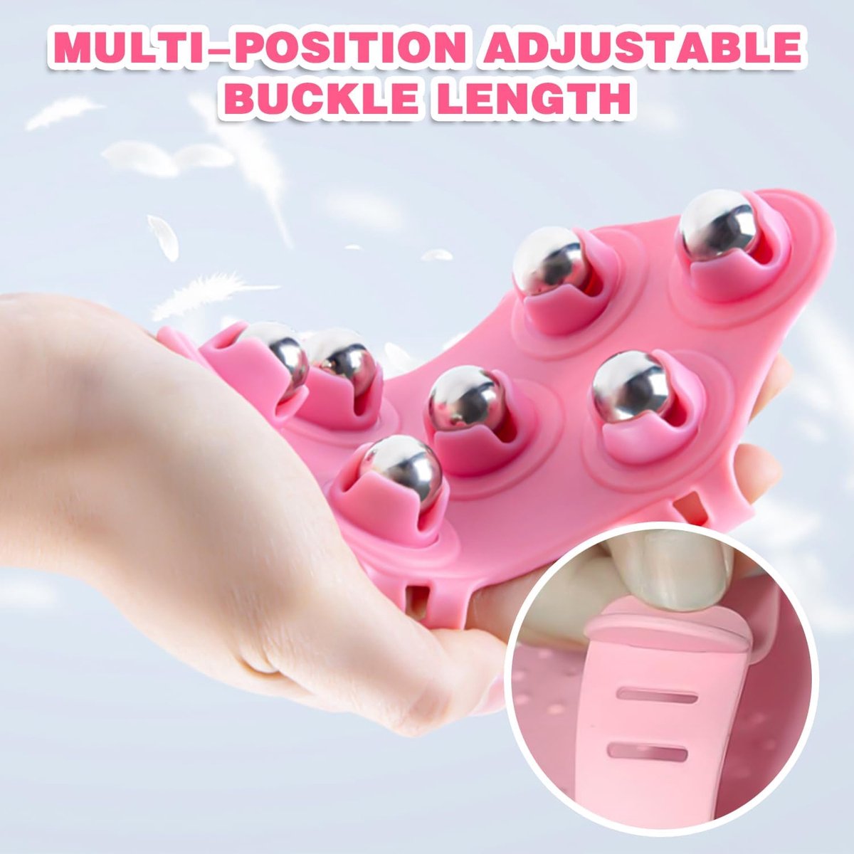 Ball Massage Gloves - Massage Gloves - Portable Body Massage Roller - Palm-Shaped Massage Gloves - Metal Ball Massager - Image 2