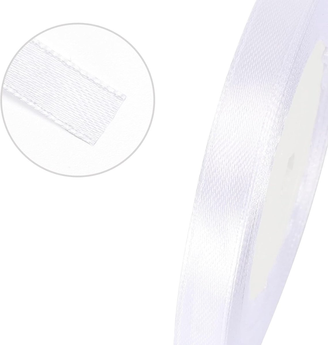 Gift Wrap Ribbon - 22mm Off-White Satin Ribbon - 10mm Wide - Suitable for Gift Wrapping, Valentine's Day Decorations, Heavy Fabrics - Handmade and Wedding Decorations - Gift Wrapping - Image 2