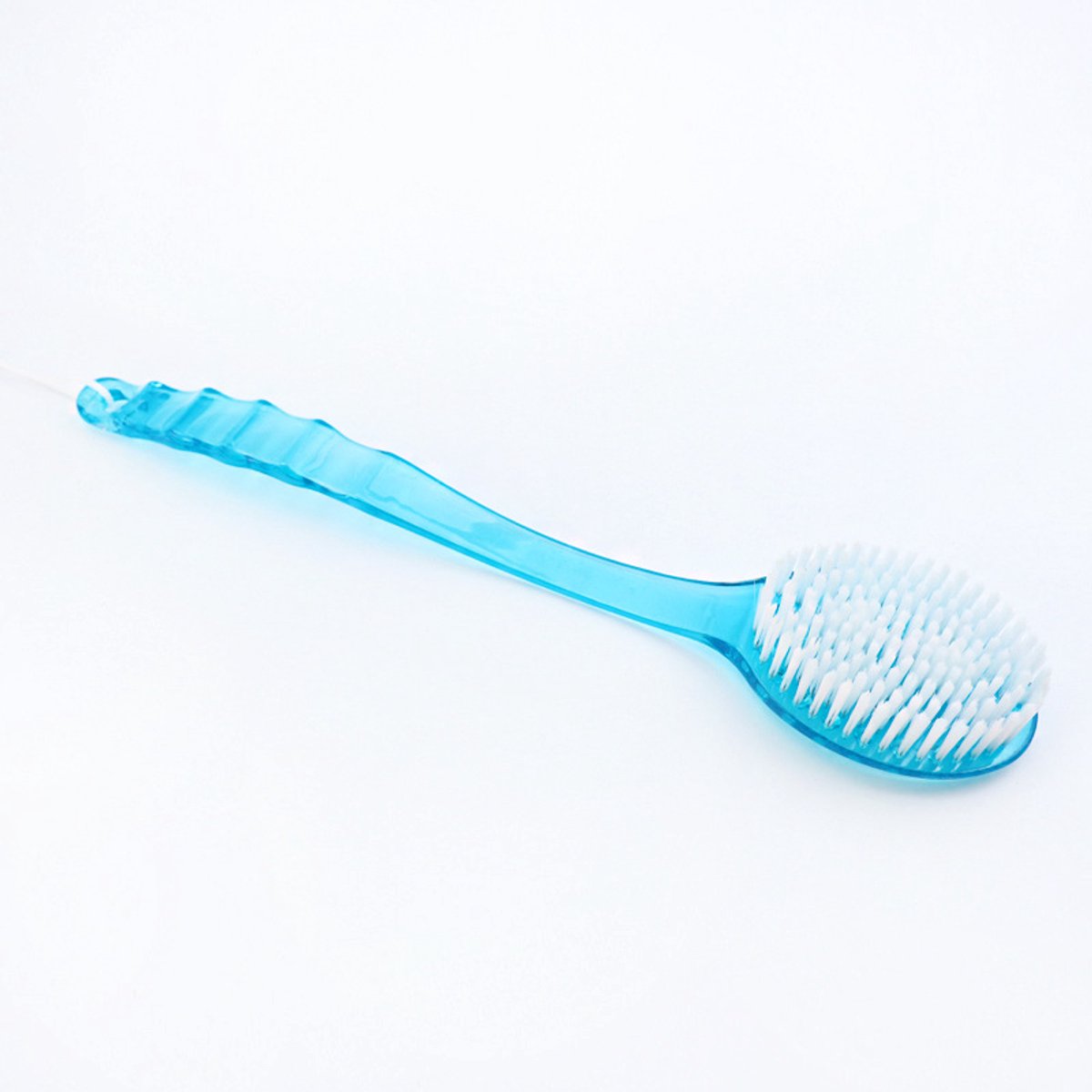 1 piece - Long handle - Household bath brush - Back brush (blue) - Image 1
