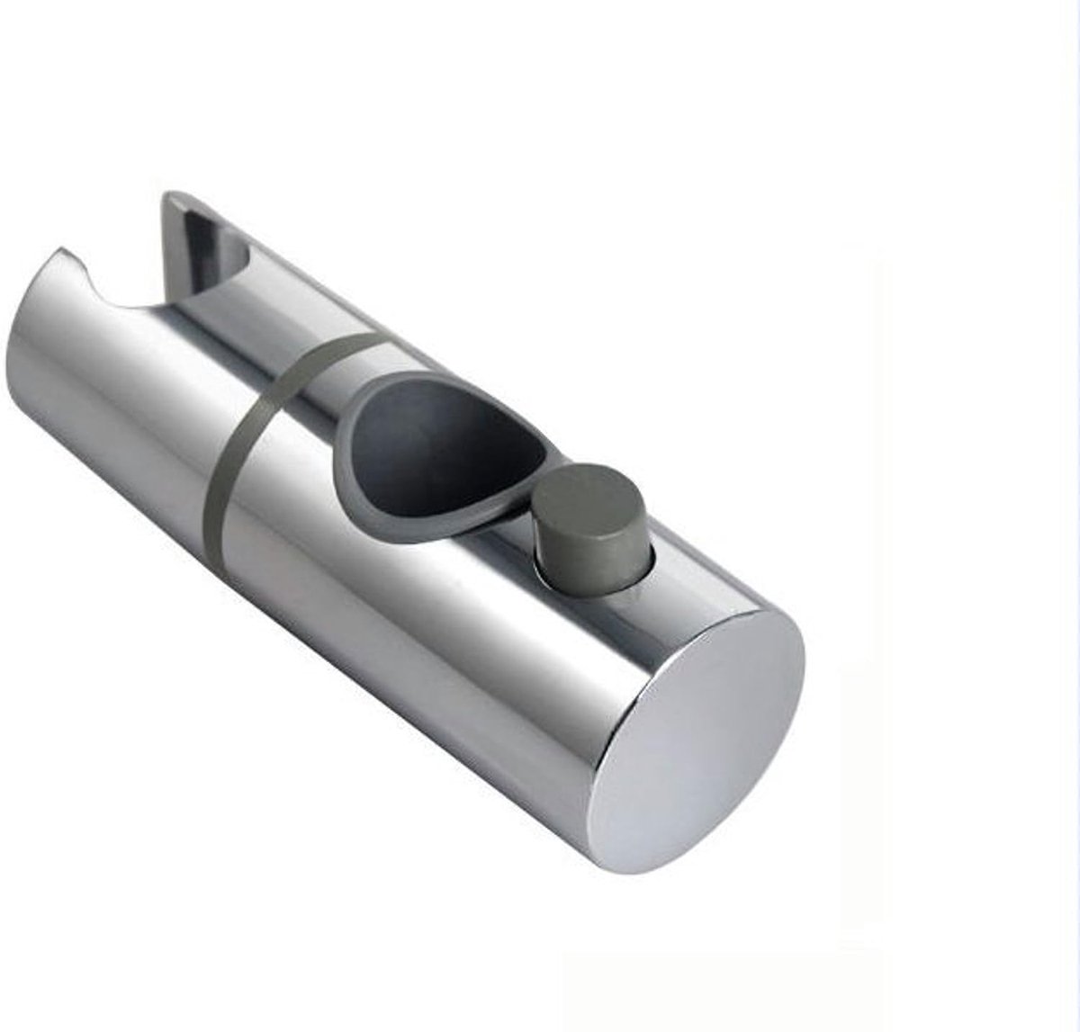 Shower Rod Slide Rail - 24mm Diameter - Handheld Shower Head Holder - Adjustable - ABS Material - Handheld Shower Head - Shower Head - Shower Head Holder - Handheld Shower Head Holder - Shower - Bathroom - Silver - Universal - Suitable for shower rods - E - Image 1