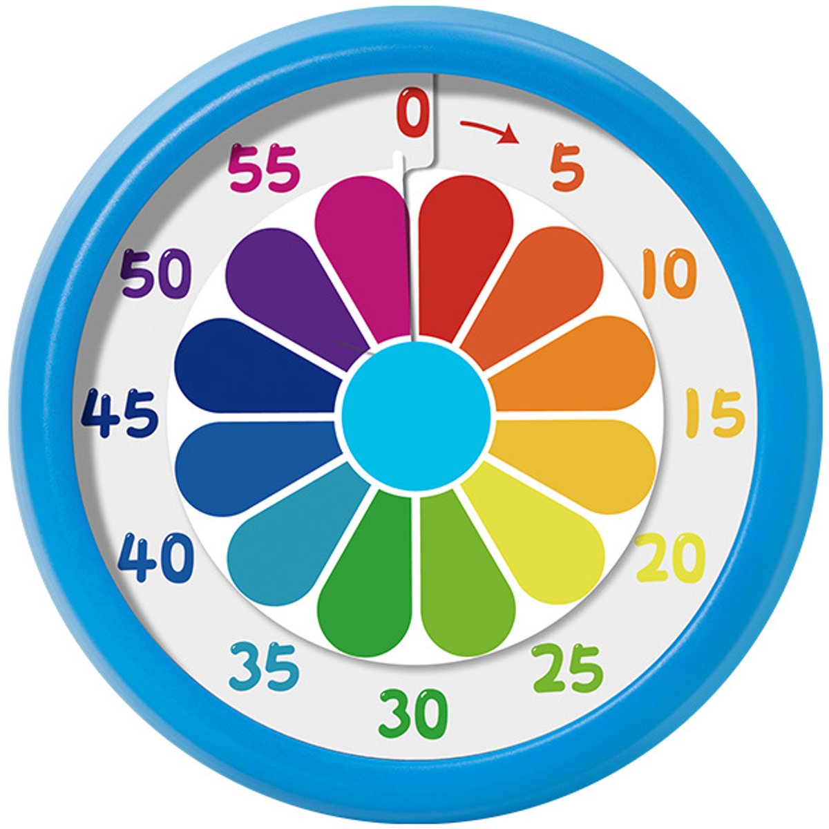 Kitchen Timer - Kitchen Timer - Timer - Digital Kitchen Timer - Child-Friendly Visual Mechanical Timer - Magnetic Sticker Timer - Rainbow Pattern - Image 1