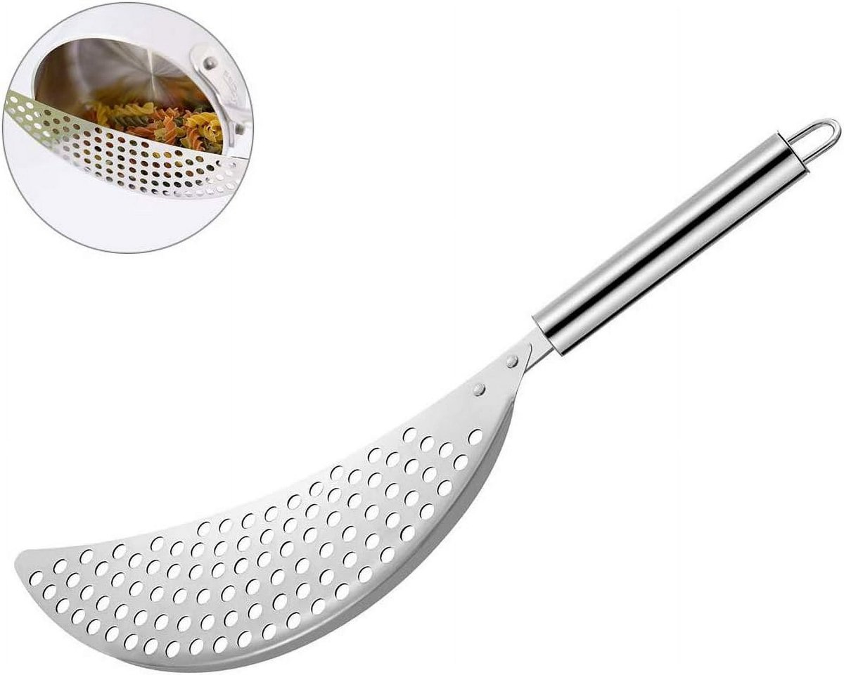 Colander - Stainless steel colander with handle - Kitchen colander - Multifunctional draining rack - Stainless steel kitchen colander - Image 1