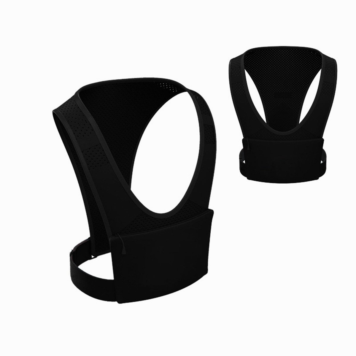 Sport Running Vest - Phone Holder Vest Chest Support - Training and Fitness Equipment - (Black) - Image 2