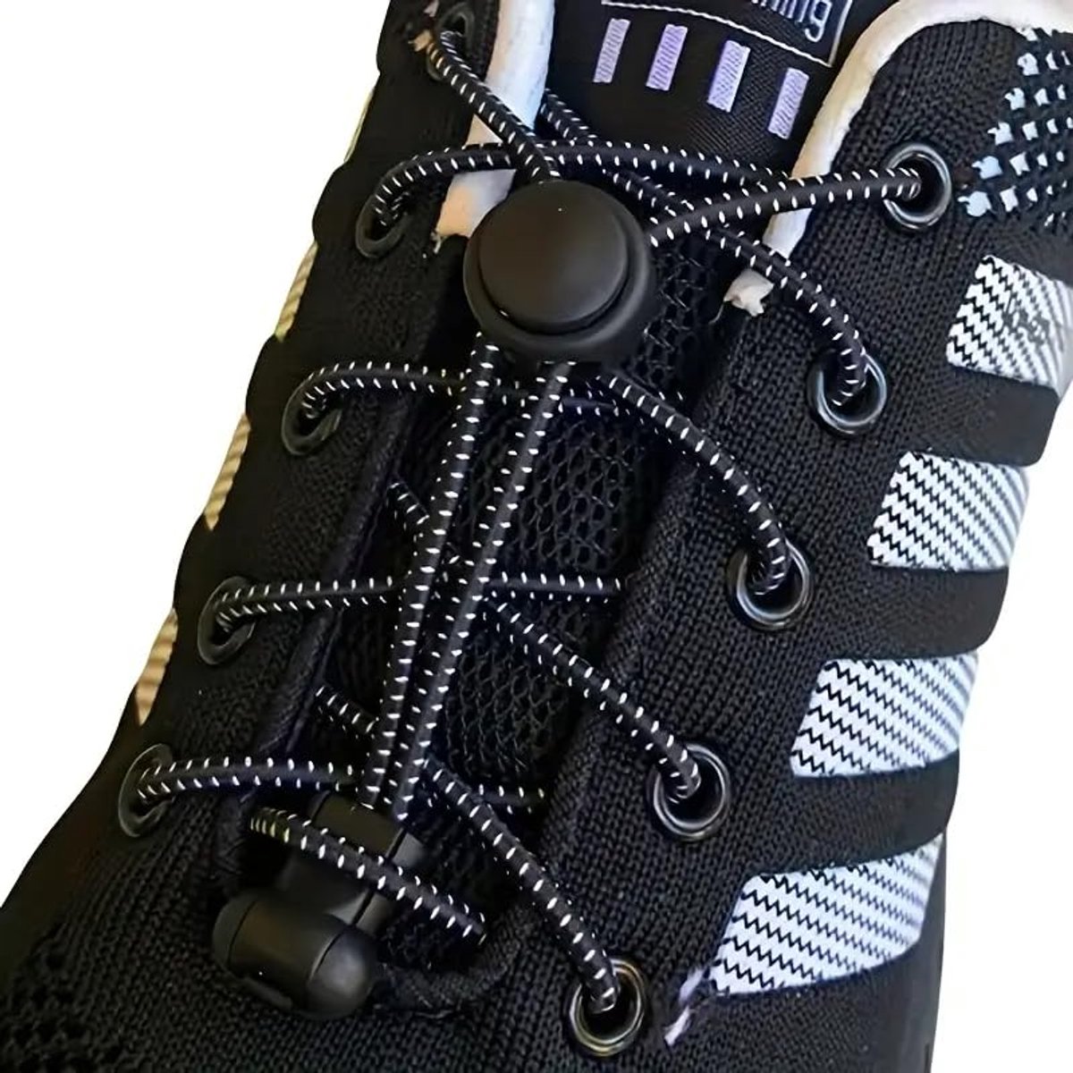 Sneaker Laces 120CM suitable for Sneakers - Elastic laces without a knot - Suitable for students and adults - With strong buckle and quick-release function (Gray) - Image 4