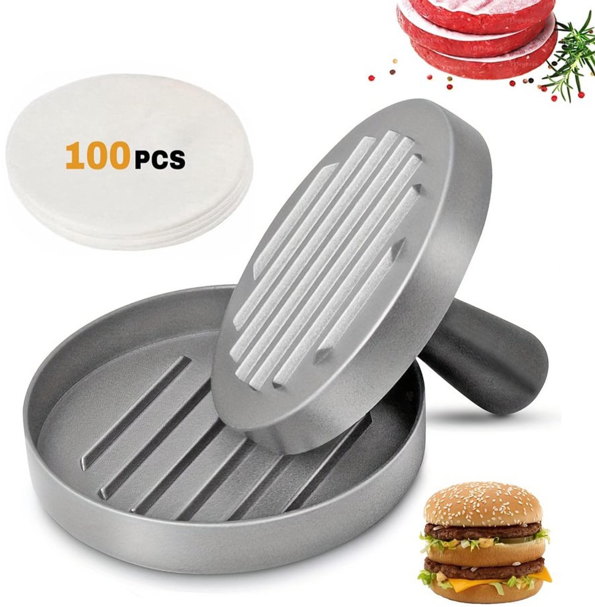 Patty Mold - Hamburger Patty Maker - Patty Press - Rice Ball Mold (one) - Image 1