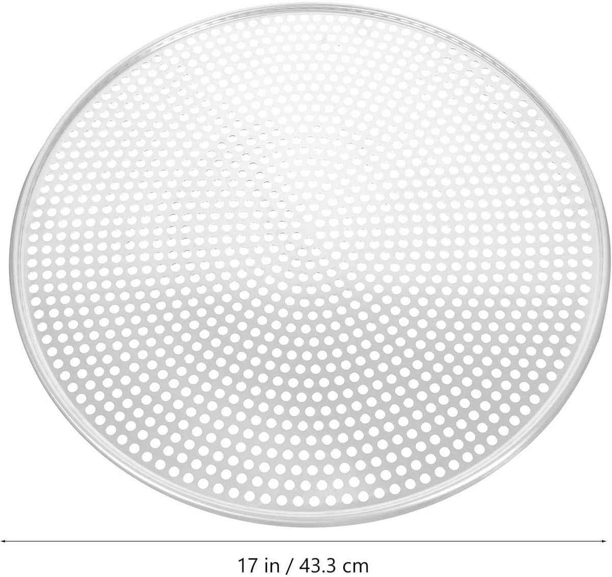Stainless Steel Pizza Pan - Perforated - 16 Inch - Round Pizza Stand - Pizza Tray - Pizza Storage Tray - Oven Safe - Silver for Home and Restaurants - Image 5