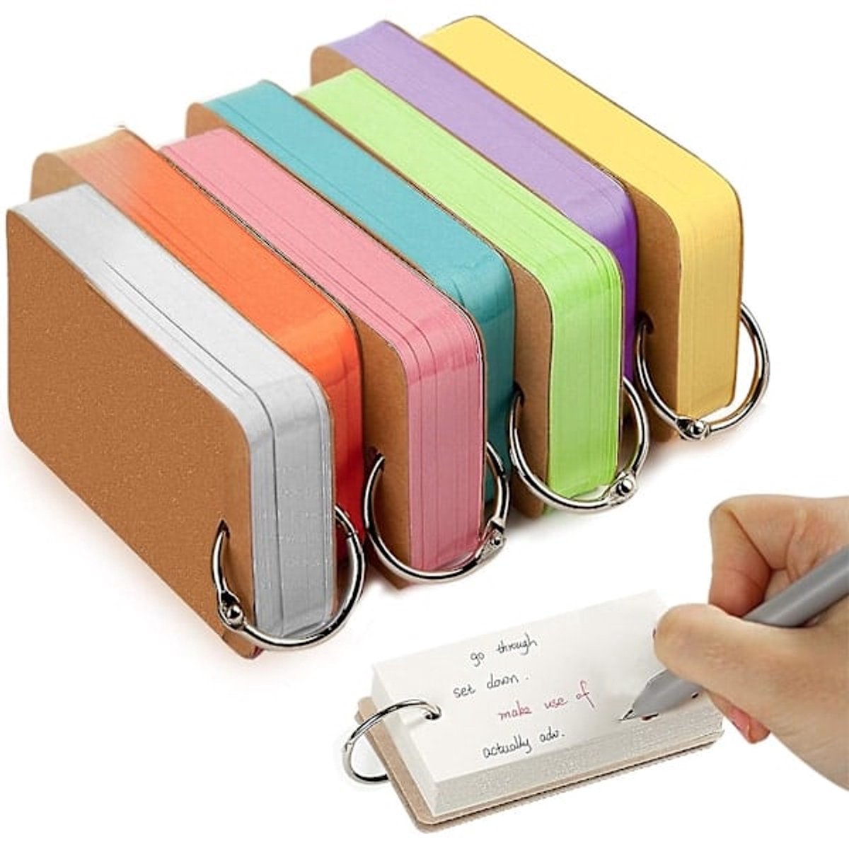 Notebook - Notepad - Flashcards - Sticky Notes - 7-pack - Image 1