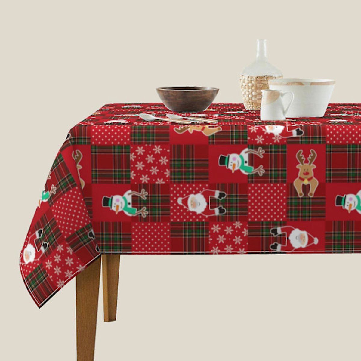Tablecloth - Square - Round - 60x60 inches - Dining Room - Garden - Image 1