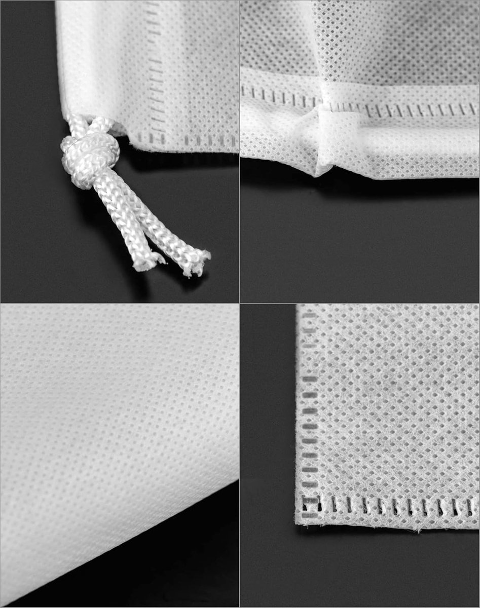 Drawstring Dust Cover - 6-Piece Breathable Non-Woven Large Size Storage Bag - For Handbags, Tote Bags & Shoes - 50x40cm - Image 2
