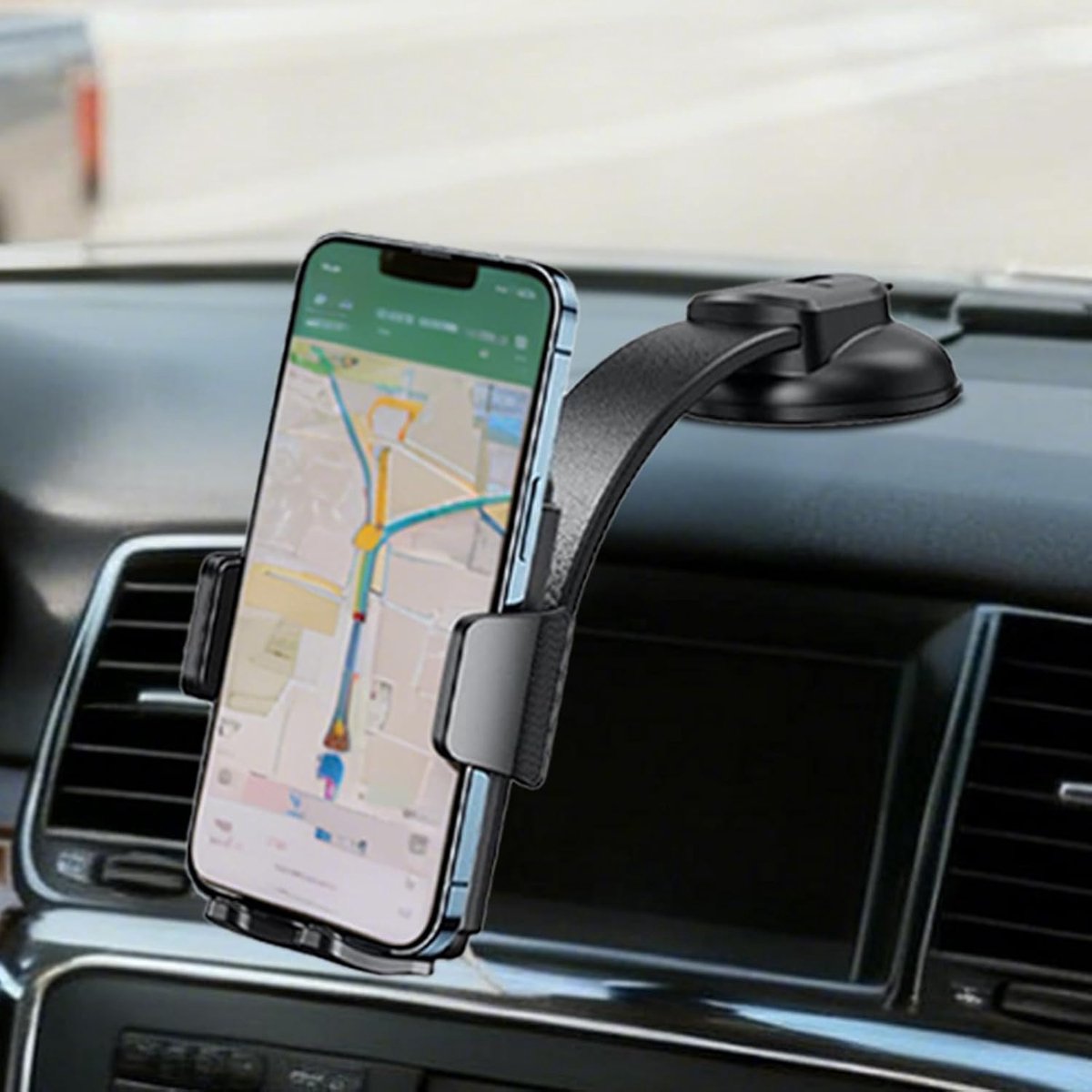 Phone Holder - Universal Base - 360° Rotatable Car Phone Holder - Suitable for cars, trucks, vehicles, windshields and mobile navigation systems. - Image 5