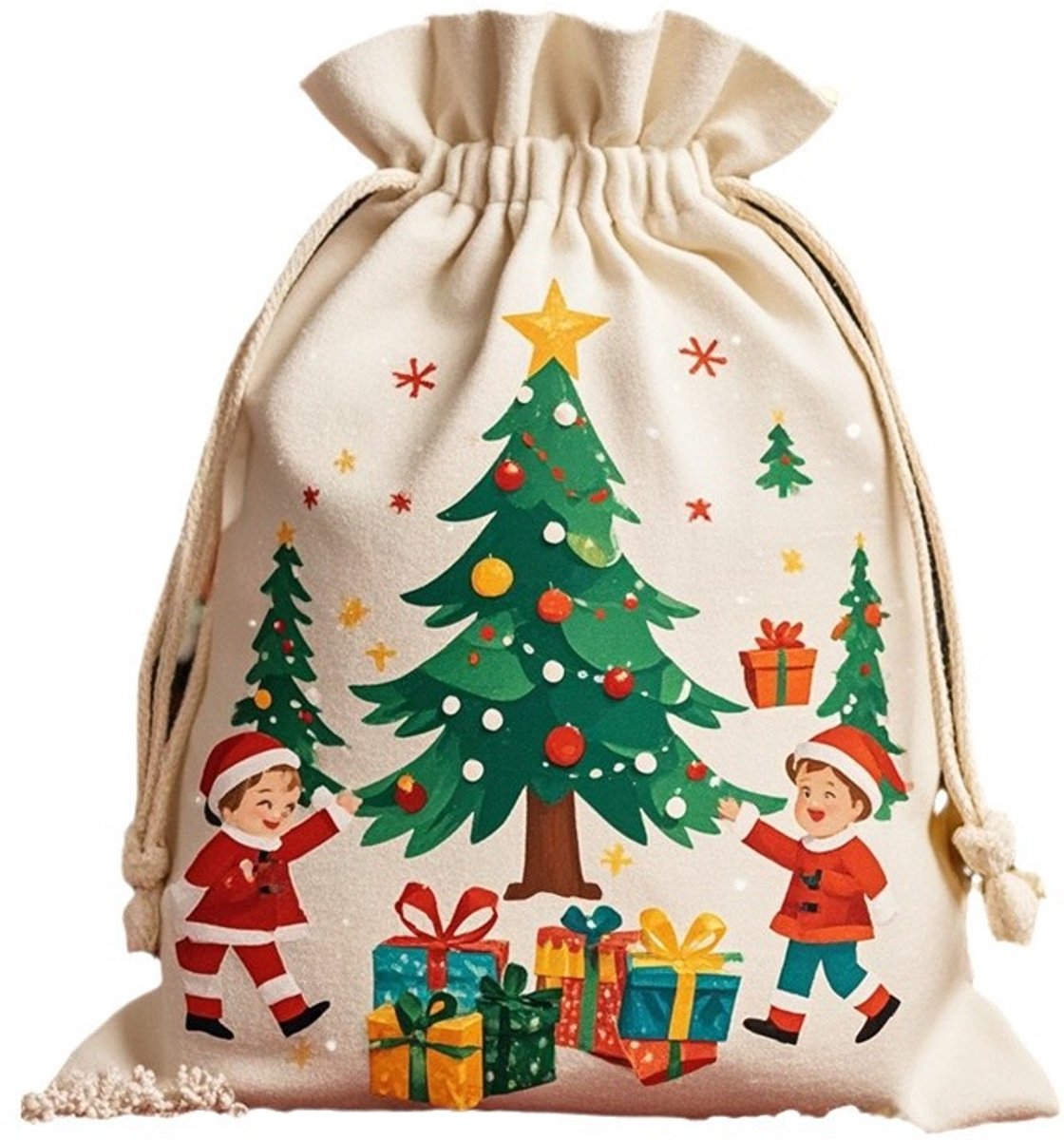Gift Bags - Large Gift Bags - Packaging Bags - Large Gift Bags - Christmas Gift Bags - Wrapped Gift Bags - Cotton Storage Bags - 48x65cm - Image 1