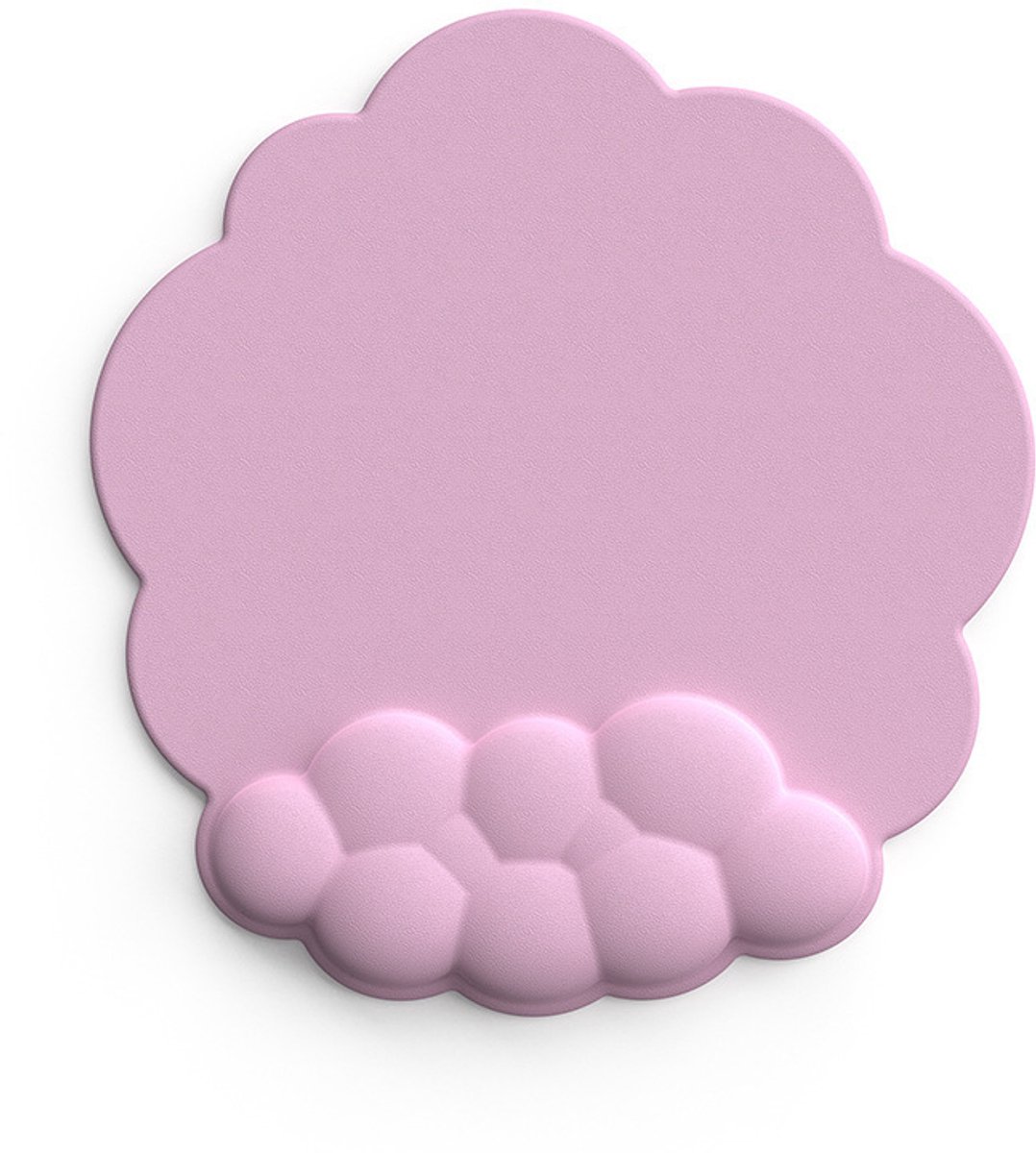 Mouse Pad - Mouse Pad with Wrist Rest - Ergonomic Mouse Pad - Mouse Pad with Leather Surface, Suitable for Computers, Laptops, Office, Home and Travel, with Non-Slip Bottom - Pink - Image 1