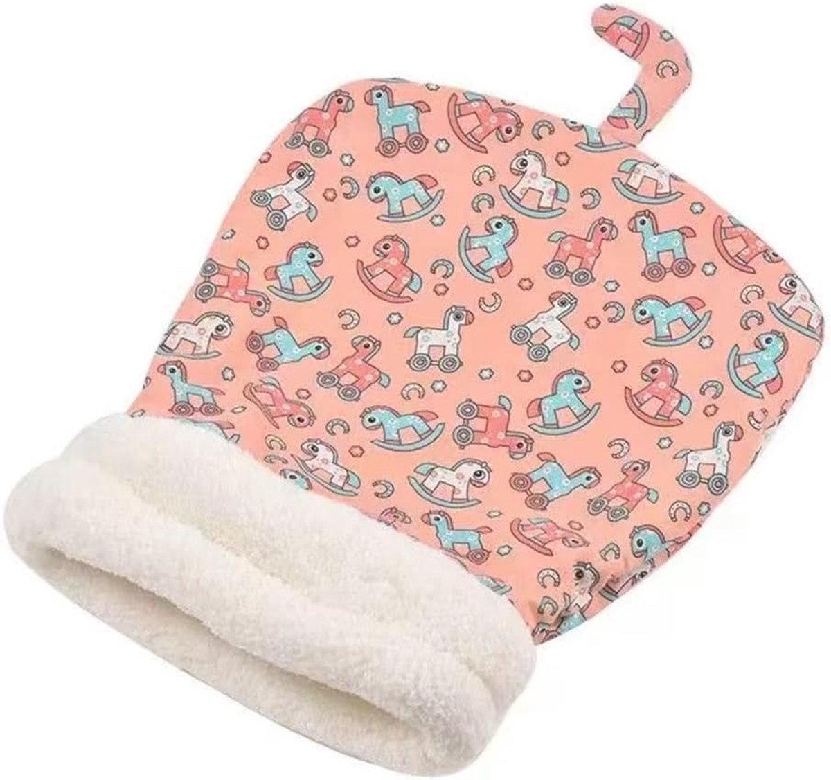 Cat Bed - Pet Sleeping Bag - Warm Pet Bed - Winter Cat House - Suitable for Indoor Use - Comfortable and Sheltered - Give Your Pet a Warm Hideaway (Pink, One Size) - Image 1