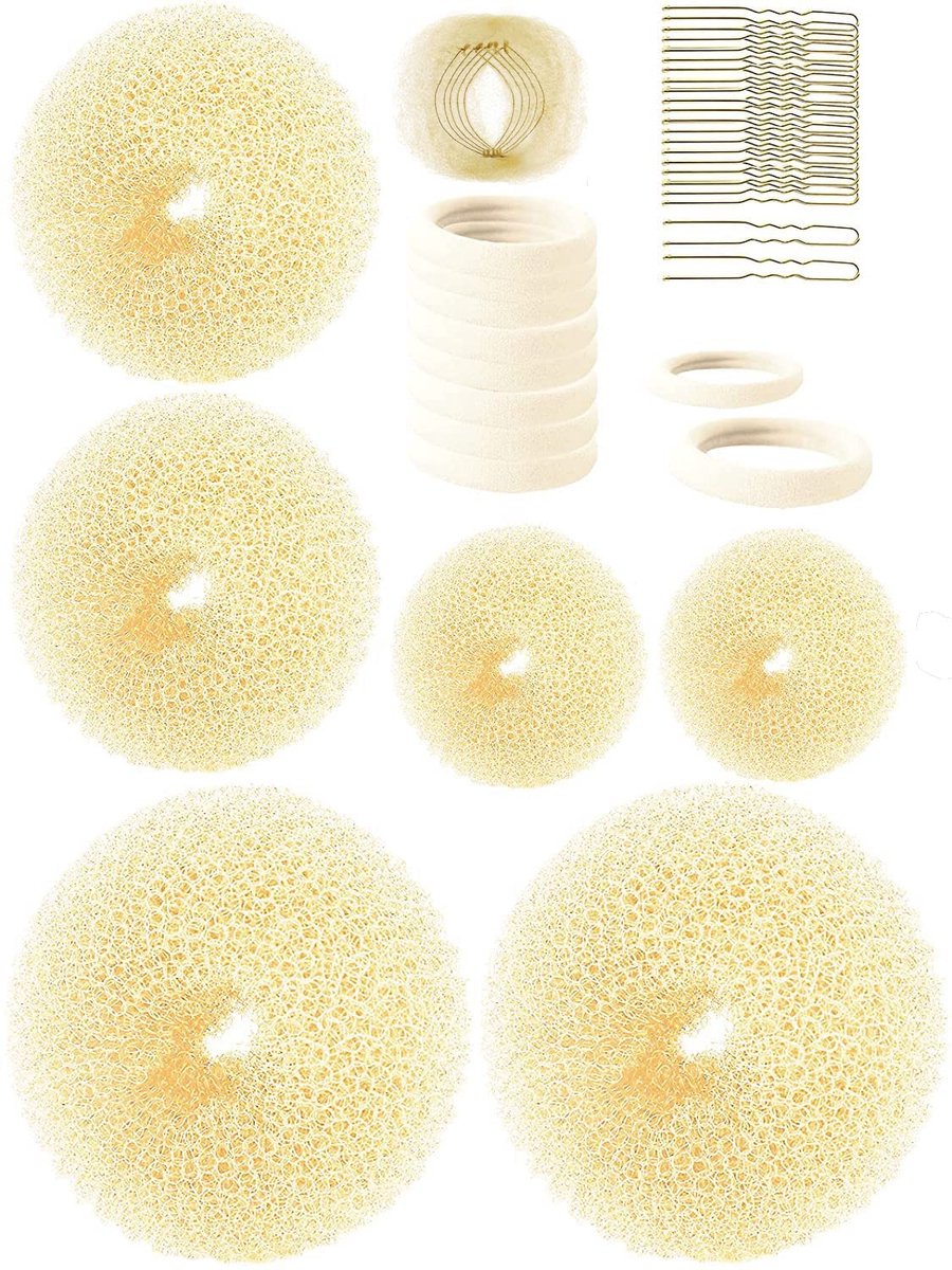 Hair Accessories - Women's Hair Styling Set - Hair Styling Tools - Braiding Set - 41 Pieces - Gold - Image 1