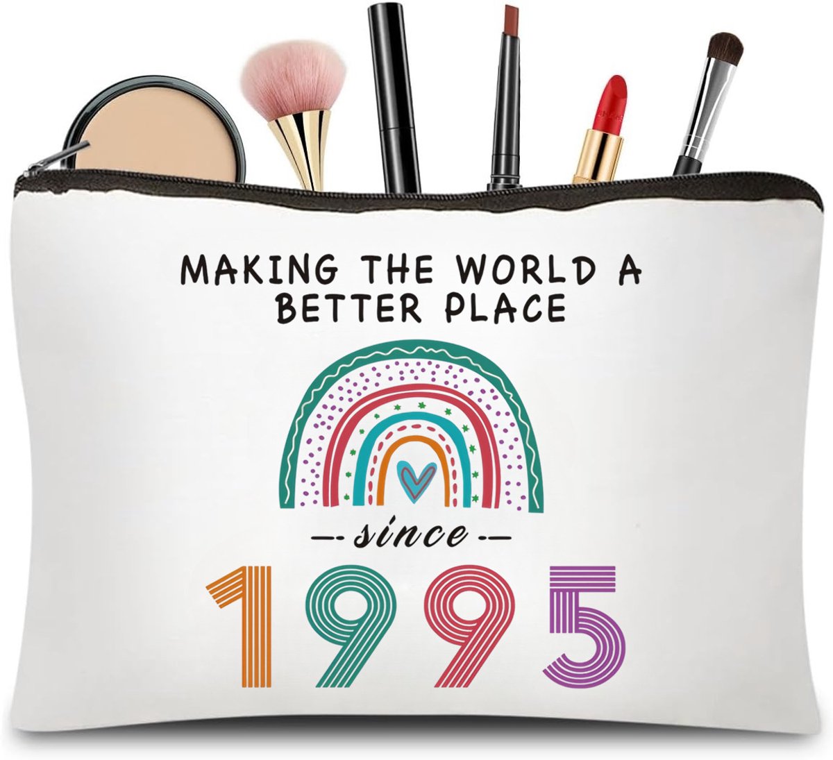 Makeup Bag - Storage Bag - Birthday Makeup Bag - Women's Makeup Bag - For Women, Girls, Girlfriends, Party Gifts - Pencil Storage Bag - Toiletry Bag (1995) - Image 1