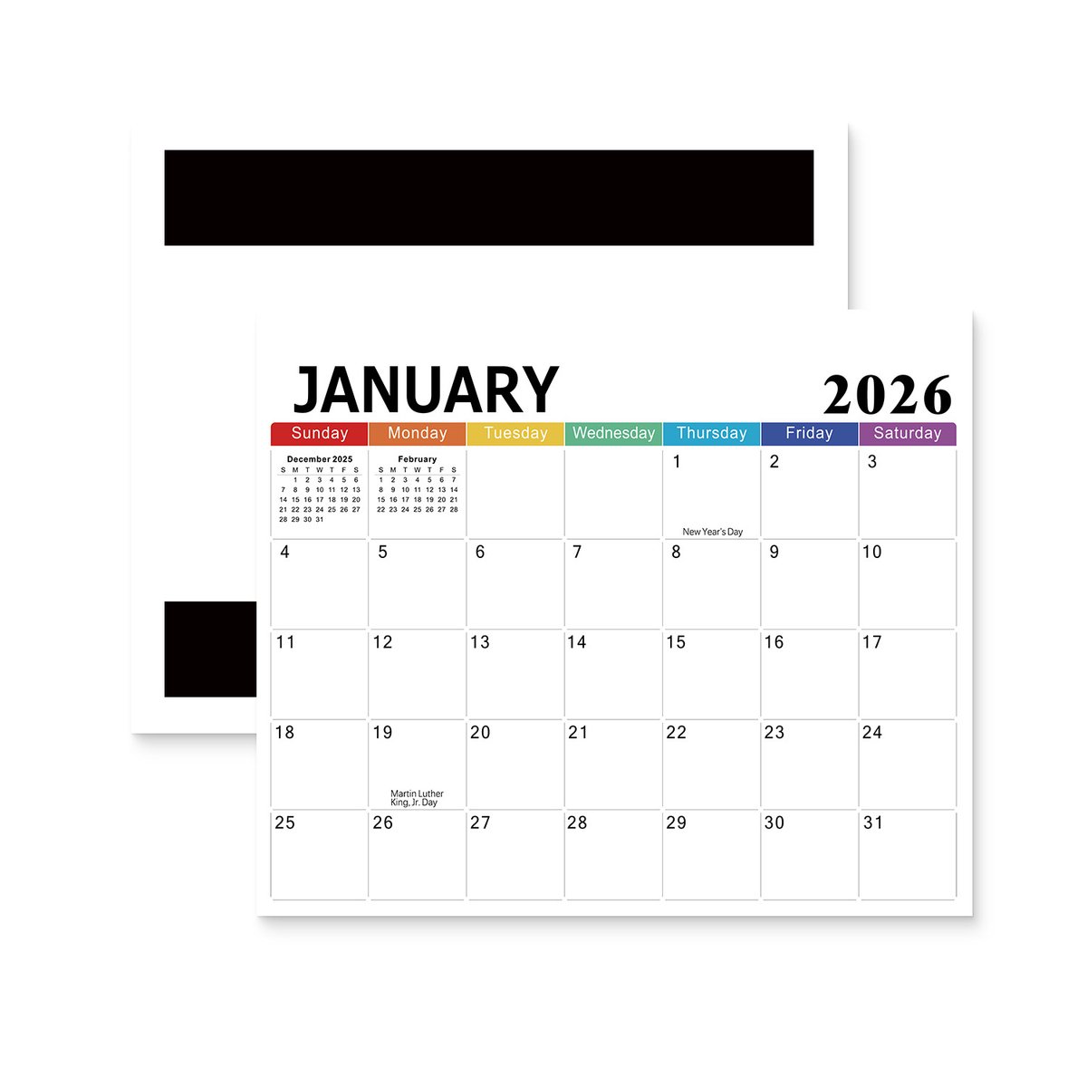 2026-2027 Magnetic Fridge Calendar - Agenda Calendar 2026 - Agenda Calendar 2026 - Calendar 2026 Weekly Calendar - 18 Month Planning Board (Jan 2026 - Jun 2027) - Large Format 30x25 cm - Sustainable Paper - Image 1