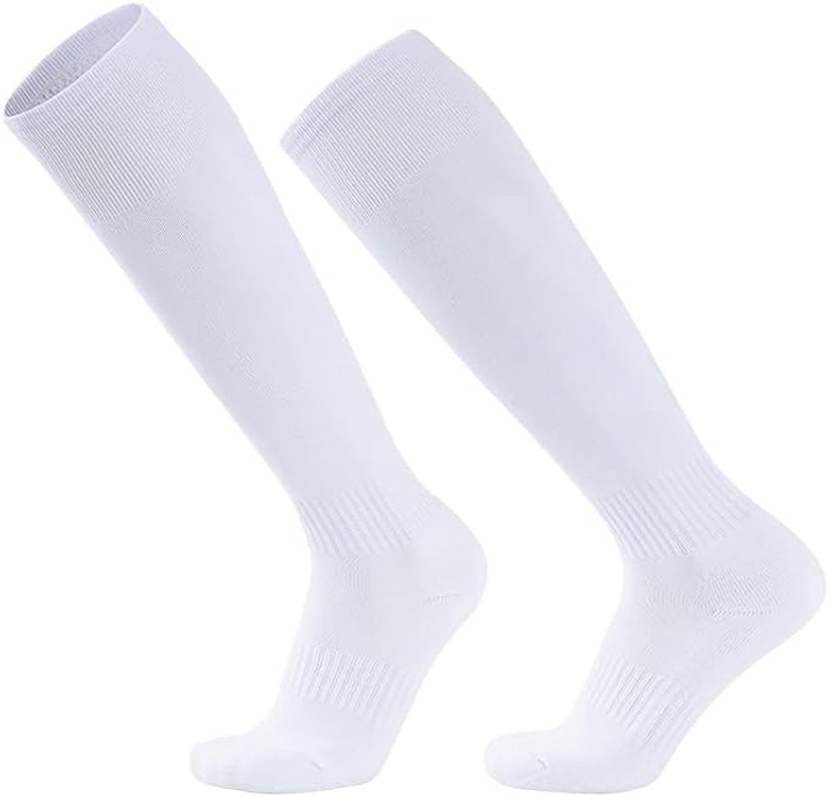 Socks - Sports Socks - Anti-Slip Thickened - Football Socks - Training Socks - Breathable and Sweat-Wicking Socks - White - Sizes 37-44 - Image 1