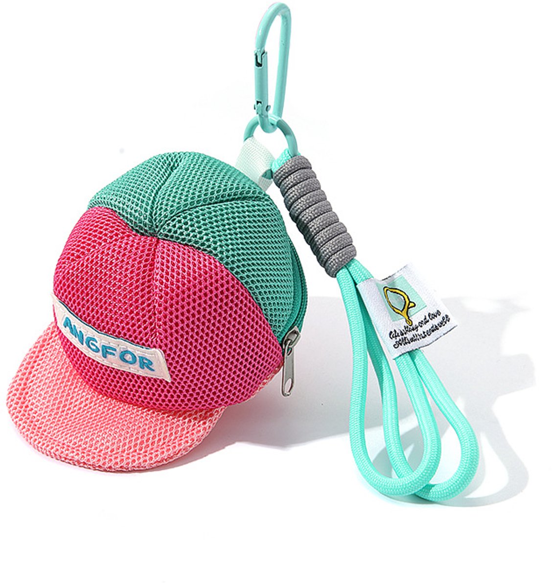 Storage Bag - Dopamine-Colored Mesh Bag - Travel Bag - Wallet - Headphone Bag - Keychain - Image 1