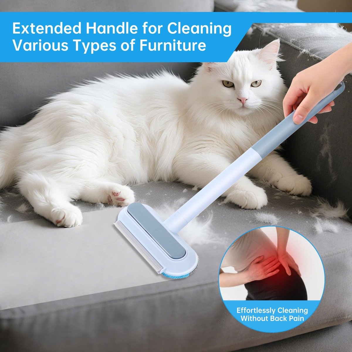 Pet Hair Remover – Manual Lint Brush – Suitable for sofas, cat beds and floors. - Image 4