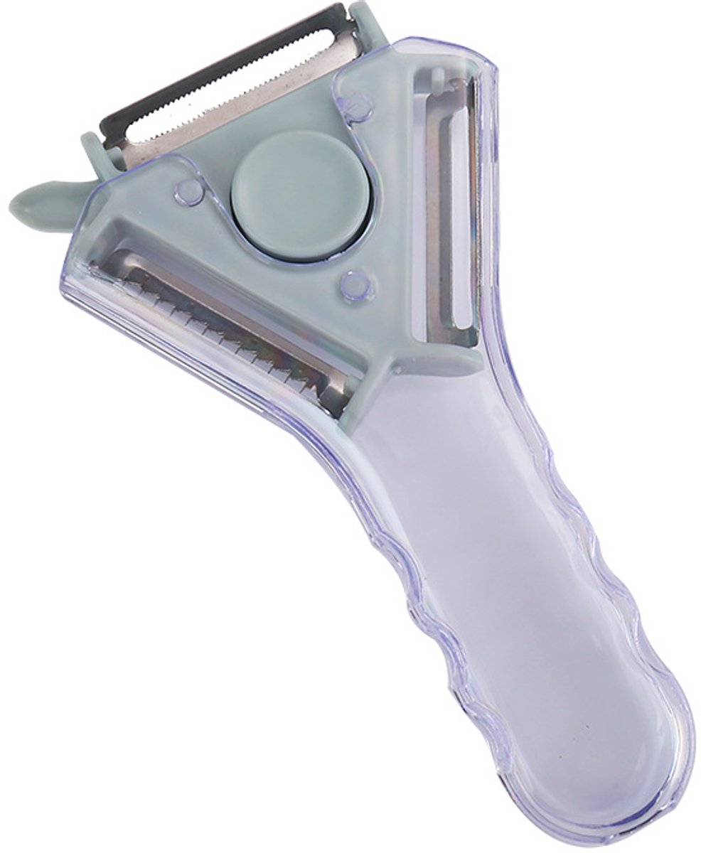 Peeler - 3-in-1 Peeler - Ergonomic - Can be used for peeling, grating and slicing - Blue - Image 1