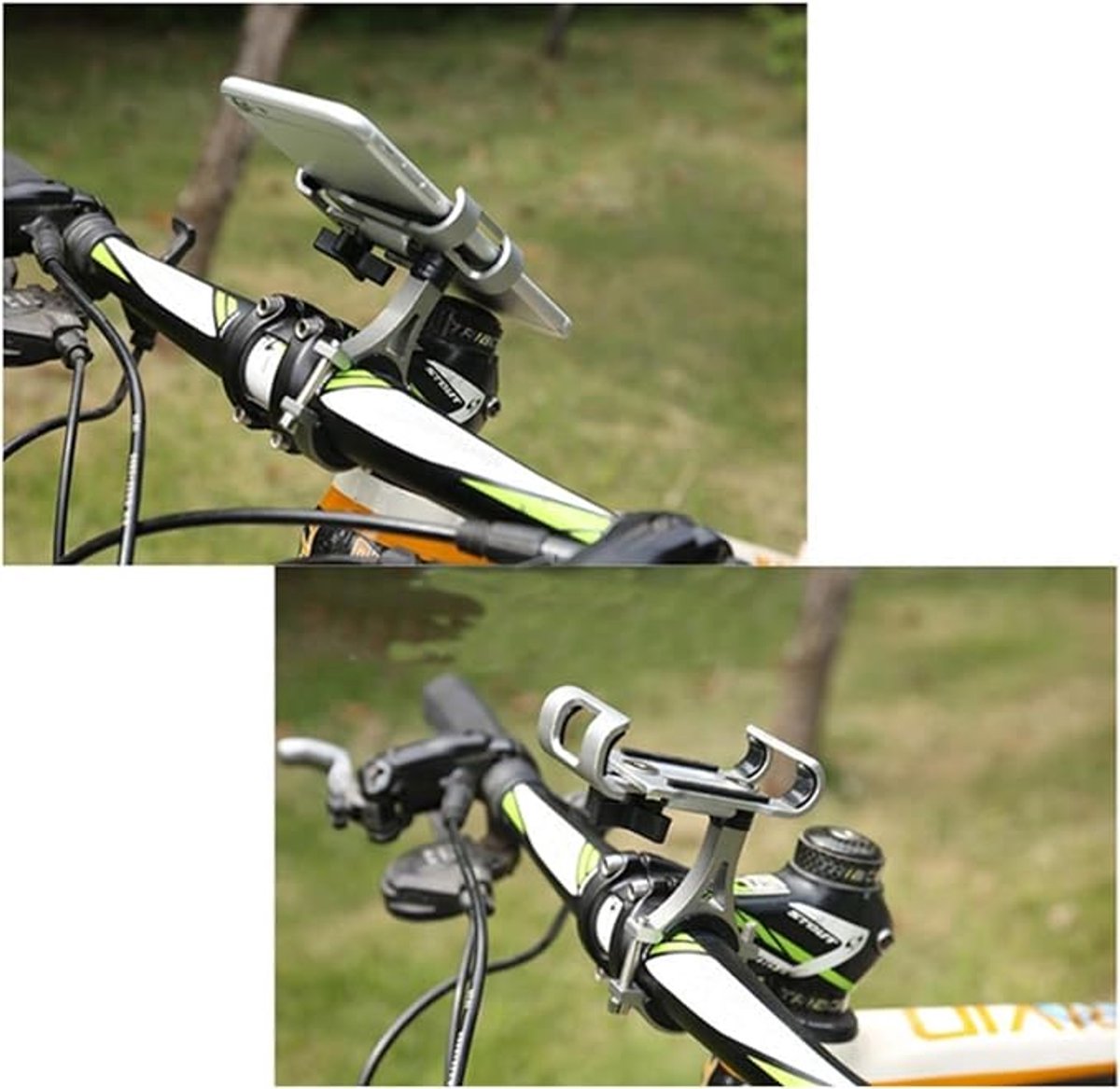 Phone holder for bicycle and motorcycle - Universal phone holder - 360° rotatable and tiltable - Bicycle accessories - Red - Image 5