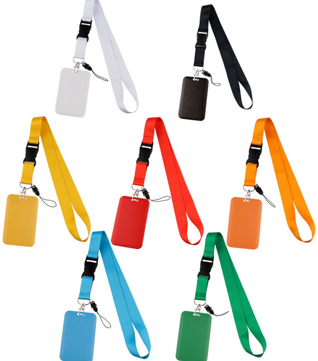 Hard Card Holder - Solid Color - ID - Work ID - Card Holder - Pack of 7 - Image 1