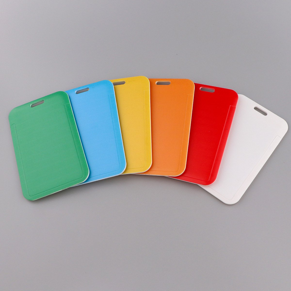 Hard Card Holder - Solid Color - ID - Work ID - Card Holder - Pack of 7 - Image 2