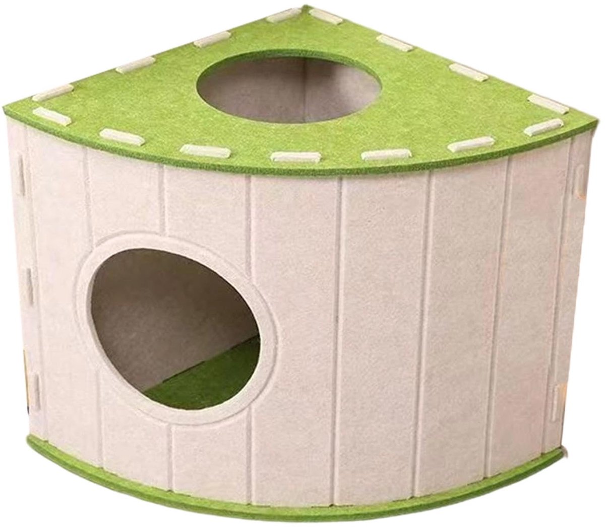 Cat House - Cat Basket - Cat Den - Felt-Shaped Cat Bed - Suitable for All Seasons - Warm | Scratch-Resistant - Pet Bed | Deep Sleeping Bed - Beige - Image 1