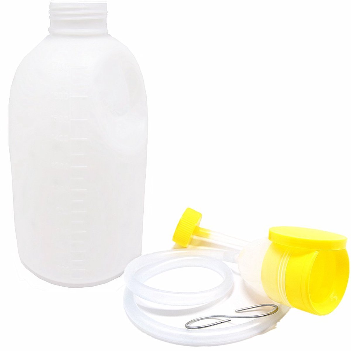 Urinal Men - Pee Bottle Men - Camping Toilet - Plastic - Urinal for Men - Anti-splash Urine Cup - Large 1700ml - Urinal Men with Lid - Reusable - For the Elderly, Hospital, Camping - Image 1