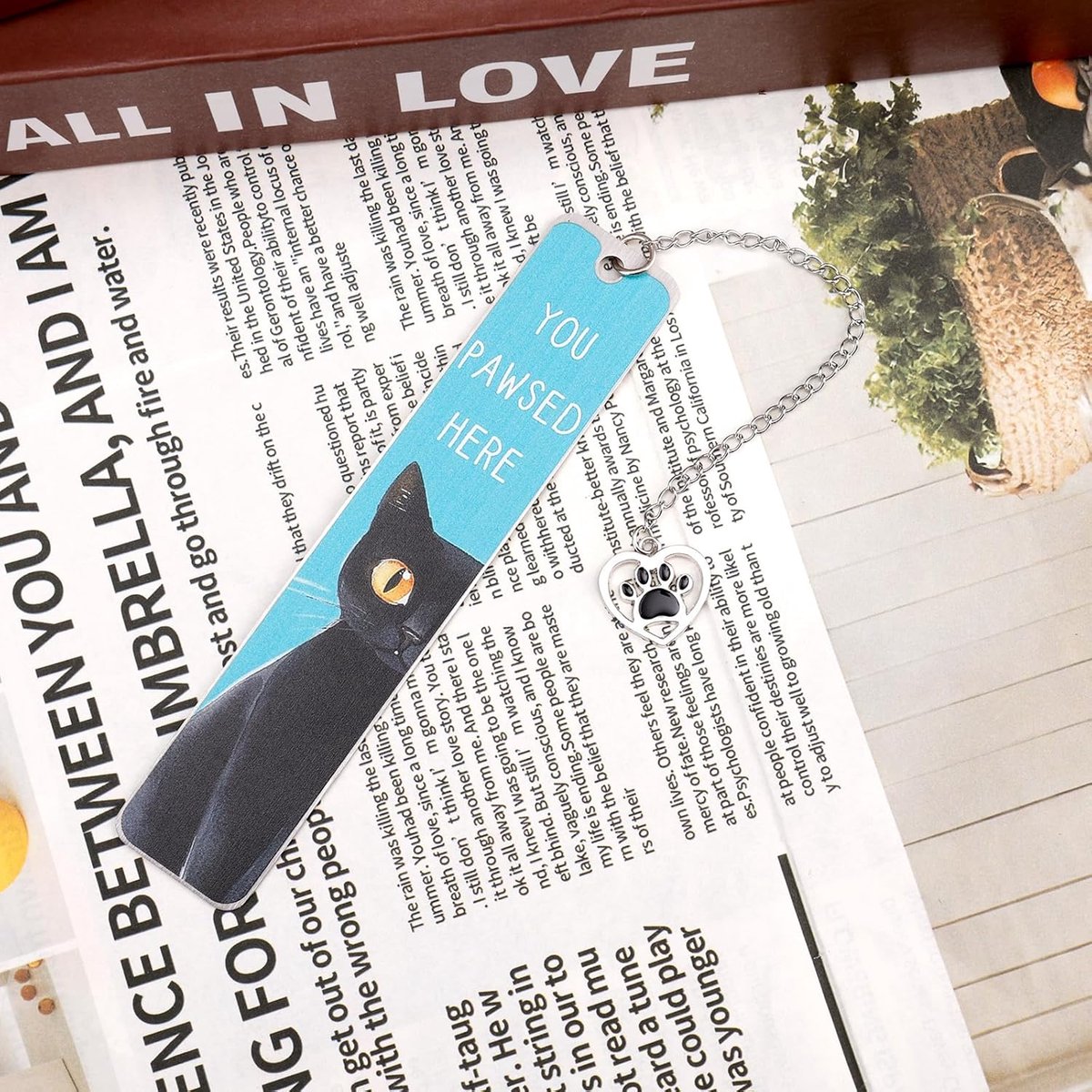 Bookmarks - Set of 2 - Cat Bookmarks - Gifts for Cat Lovers - Cute Bookmarks - Bookmark Gifts for Book Lovers - Reading Bookmarks - Gifts for Boys, Girls, Kids & Friends - Stainless Steel (Style A) - Image 5