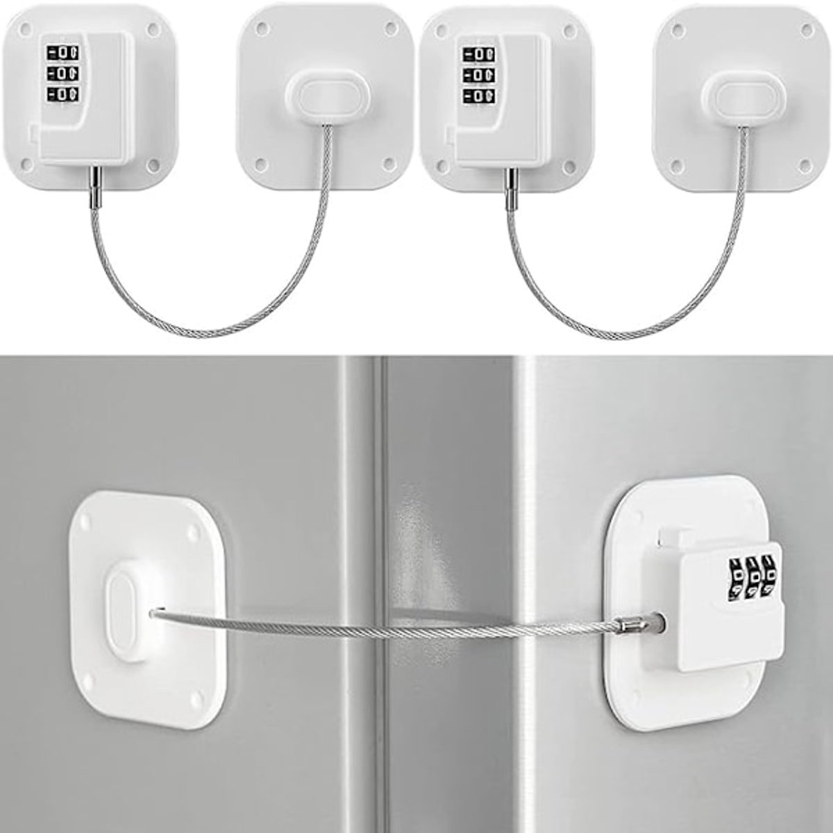 Child Locks - 2-pack refrigerator locks - drawer locks - Image 1