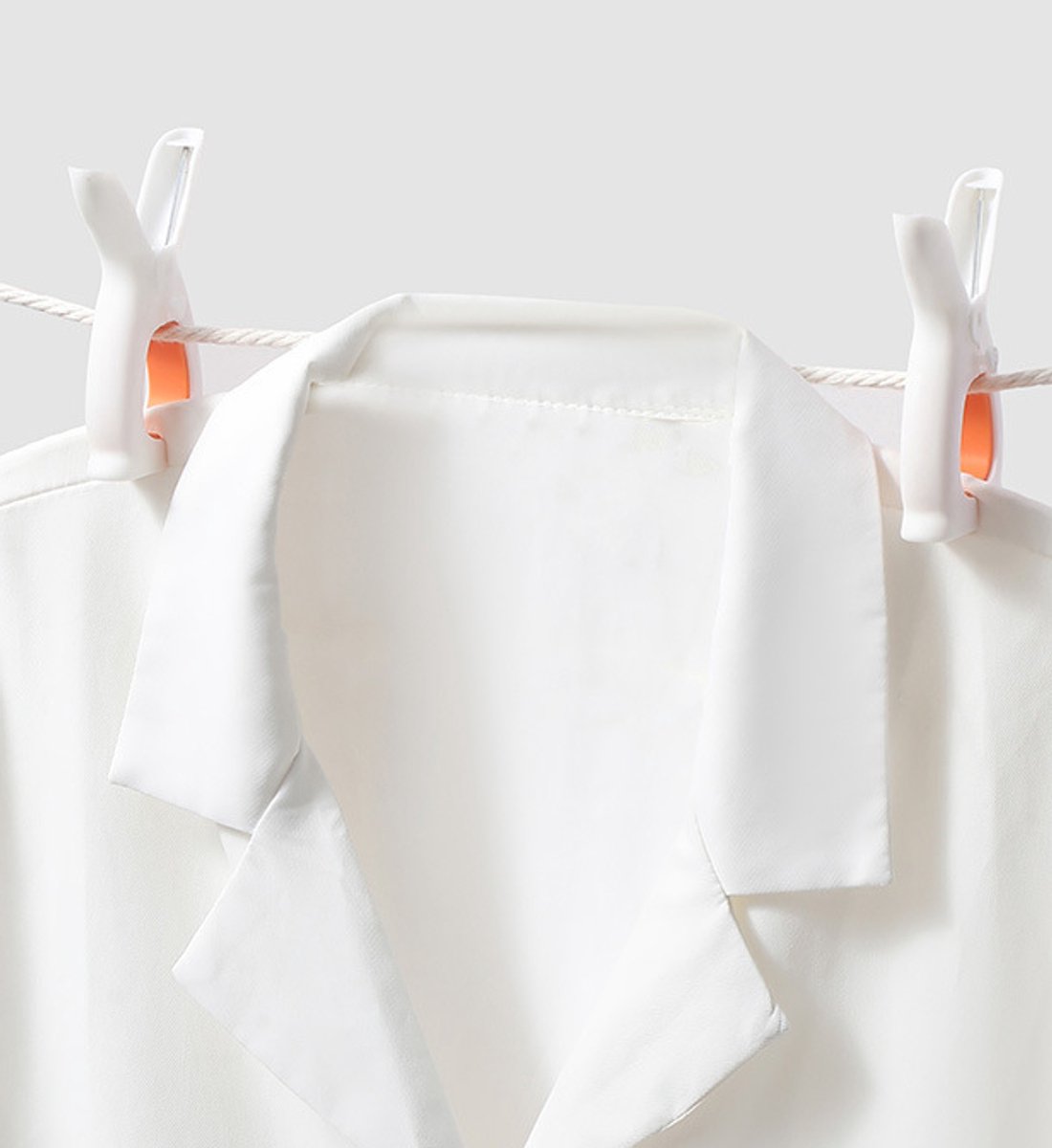 Clothes Pegs - Drying Pegs - Plastic Clothes Pegs - Non-slip clothes pegs for drying sheets and blankets, household use, sturdy and user-friendly clothes pegs - 2-pack - Image 3