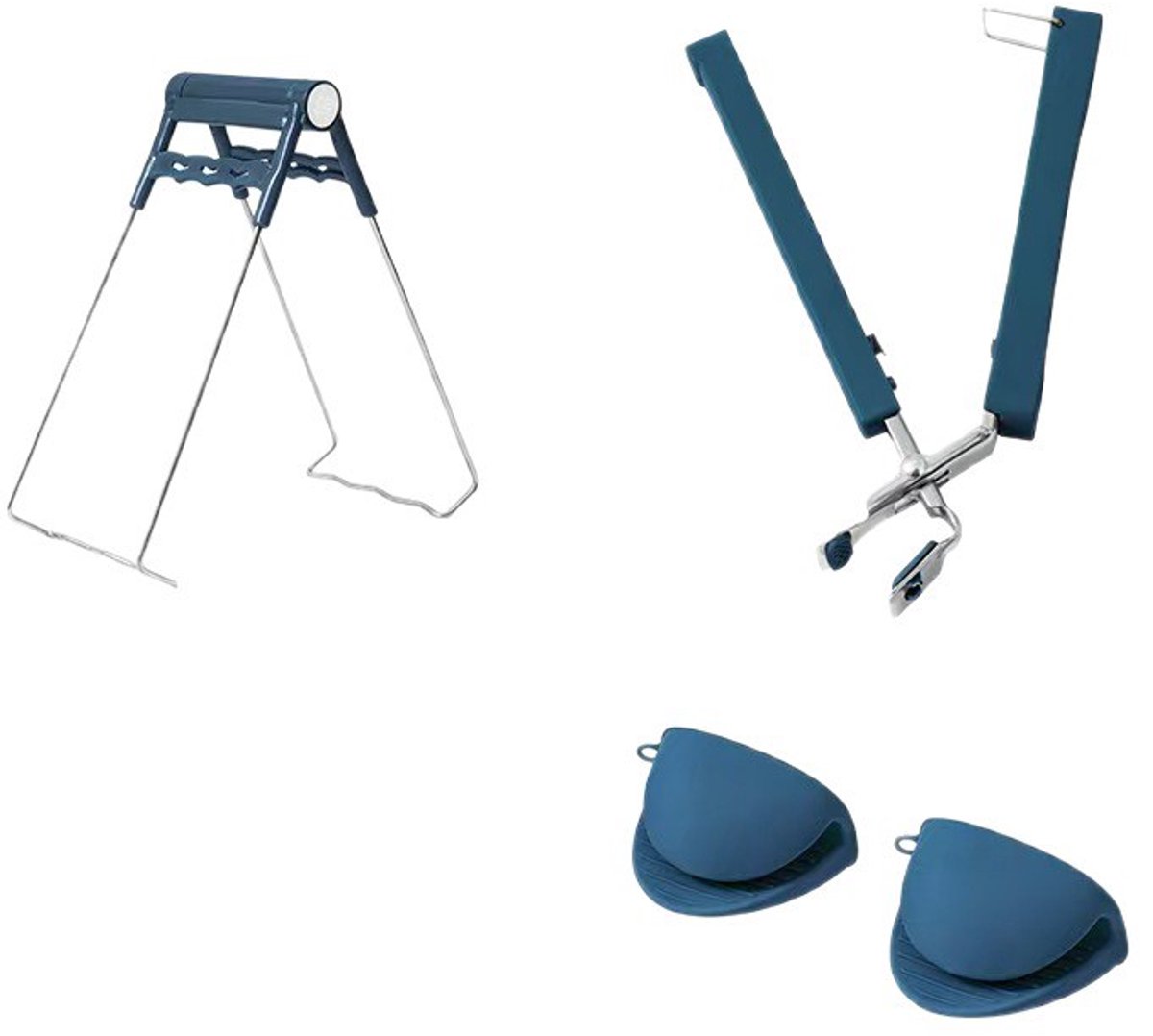 Anti-scald clamp - set of three - bowl remover - anti-slip clamp - kitchen bowl clamp - bowl and dish clamp - anti-scald - plate clamp - Image 1